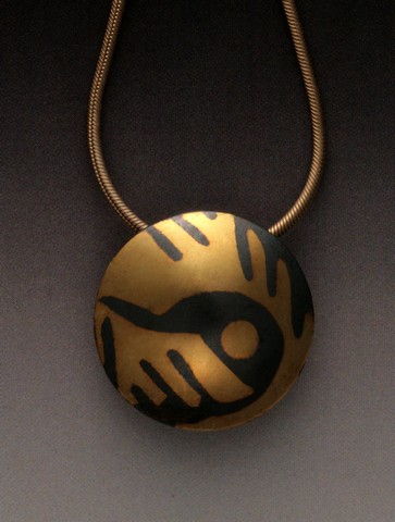 MB-P279 Pendant Golden World #2 at Hunter Wolff Gallery
